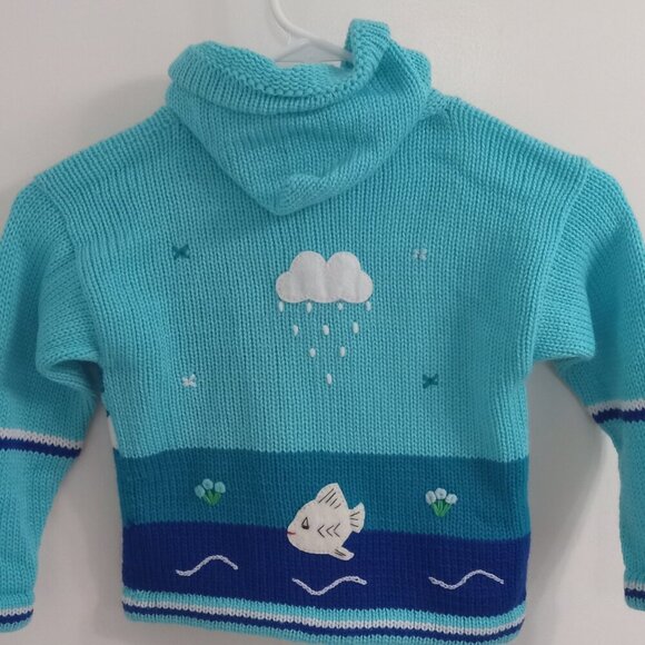 Little lulu and friends- Handmade wool sweater size 4 - Picture 4 of 5